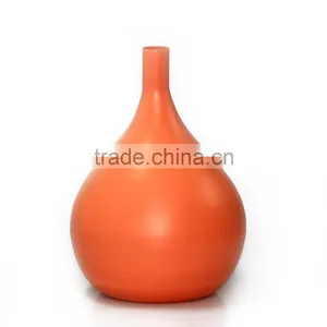 Orange Color Bamboo Vase, Vietnamese Handmade Decoration, Big Sale thumbnail-1