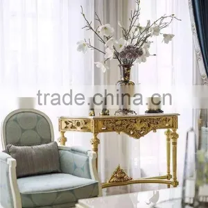 Medieval Reproduction Furniture Console Desk With Wall Mirror thumbnail-4