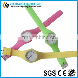 Kids Favourite the Most Fashion Candy Color Silicone Wrist Watch Digital Watch Ajustable Eco-friendly FDA Silicone Child's Watch thumbnail-3
