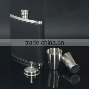Manufacturer Price 7oz Stainless Steel Hip Flask Set thumbnail-1
