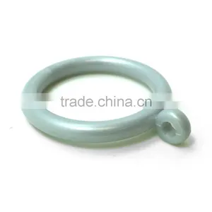 Plastic White Curtain Pole Rod Ring, 26mm & 34mm Internal Diameter thumbnail-3