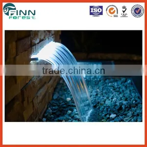 Artificial Wall Glass Stainless Steel Swimming Pool Water Blade Waterfall thumbnail-1