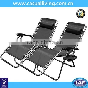 Pool Patio Outdoor Lounge Chairs With Cup Holder thumbnail-1
