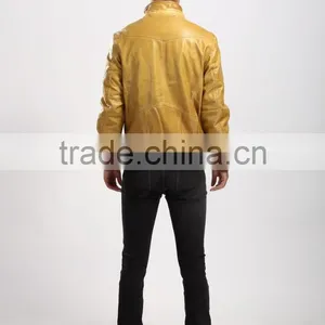 2015 New Style Motorcycle Leather Jacket Men Wholesale thumbnail-6