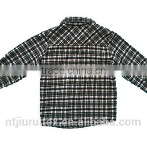 Men/boy Cotton Yarn Dye Flannel Shirt,long Sleeve Shirt,winter Shirt ,embroidery Pocket Shirt thumbnail-2