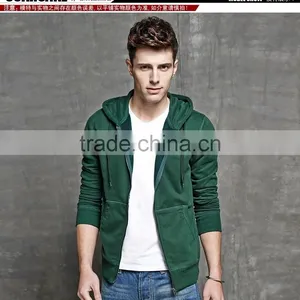 Navy Blue Winter Cheap Custom Blank Zipper up Hoodies thumbnail-5