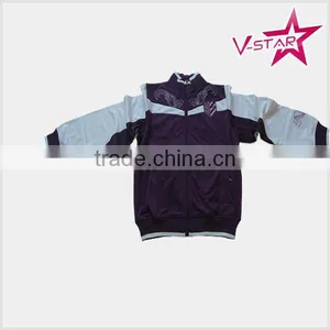 Ladies 100%polyester Tricot Ziped Jacket thumbnail-1