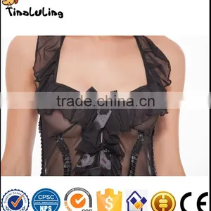 2017 Newest Design Lingerie Manufacture Beautiful Ladies Sexy Teddy Lingerie for Women thumbnail-3