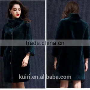 New Arrival Sleeve Length Vest Slim Embroidery Berber Fleece Fur One Piece Women Sheep Shearing Outerwear Cashmere Overcoat thumbnail-5