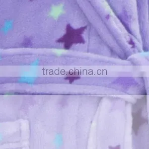 Dream Star Women Coral Fleece Heated Dressing Gown Fabric thumbnail-5