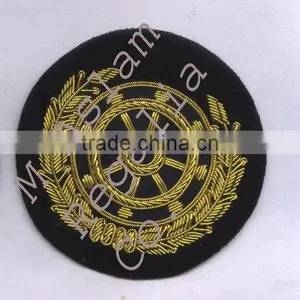Hand Embroidery Ships Wheel Badge thumbnail-1