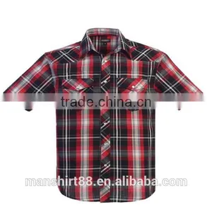 2016 New Wholesale Long Sleeve Snap Custom Mens Casual Dress Shirts thumbnail-4