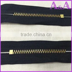 #4 Metal Zipper,with YG Slider,close End, for Brazil Market thumbnail-1