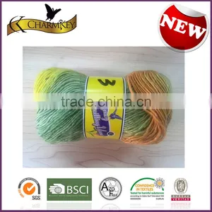 Hot Sale Fashionable Good Quality Silk /Cotton/Polyester Hand Knitting Yarn Made in China thumbnail-1