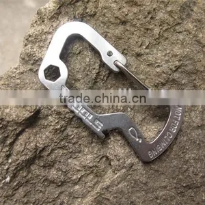 Survival Gear Mini Carabiner Keychain Multi Tool Kit Key Chain thumbnail-2