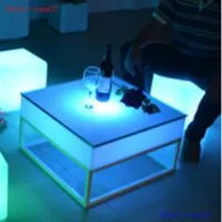 Led Illuminating Square High Bar Table thumbnail-1