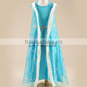 Best Selling Frozen Kids Costumes Frozen Grils Dress Wholesale Party Dress thumbnail-6
