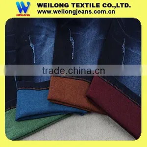 High Quality Best Price Cotton Polyester Stretch Slub Bull Denim Fabric for Girls' Jeans and Shorts thumbnail-4
