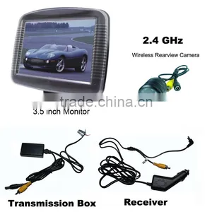 Wireless Rearview Camera Optional 3.5 Inch TFT Monitor Video Parking Sensor System thumbnail-4