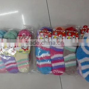 Hot Sale Popular Children's Microfiber Antiskid Socks Warm Socks for Winter 3 Sizes for 1-12 Years Old thumbnail-1