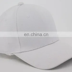 Bulk Printing High Quality CVC Metal Closure Big Visor Sports White Custom Logo High Crown Dad Cap for Ladies thumbnail-2