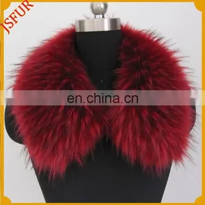 Wholesale Genuien Raccoon Fur Coat Collar Real Fur Collar thumbnail-1