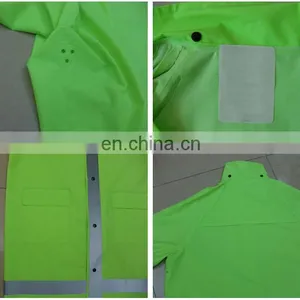 NEW Industrial Rain Coat Polyester Rain Coats Vinyl Coated Polyester Webbing thumbnail-6