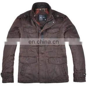 2015 New Leather Motorbike Men Denim Jackets thumbnail-1