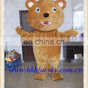 Bs2013 Custom Mascot Costume Big Foam Head Brown Bear Mascot Costumes thumbnail-1