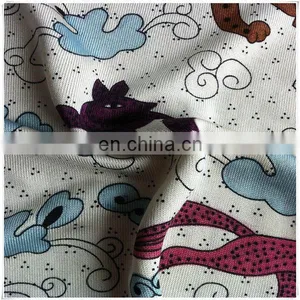 100%silk Jersey Fabric With Printing Style for Baby Suit Underwear thumbnail-1