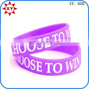 220mm Colorful Silicone Cheap Customized Fabric Wristband thumbnail-2