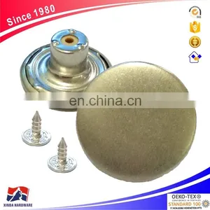 17 mm Copper Smooth Thin Metal Button thumbnail-1
