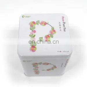 Popular Square Flush Tin Box for Puer Tea thumbnail-1