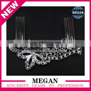 Princess Crown Tiara Comb Hair Clip Bridal Hair Jewelry Wedding Decorative Hair Combs thumbnail-3