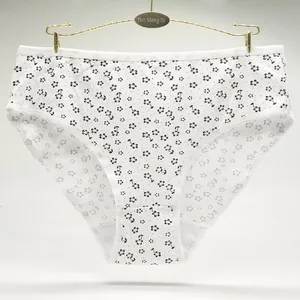 Pretty Flower Printed Grils Briefs Big Size XXL/XXXL/XXXXL Lady Panties Sexy Girls Preteen Underwear thumbnail-5