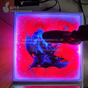 High Quality 500*500*60mm Waterproof Interactive LED Liquid Dance Floor For Sale thumbnail-1