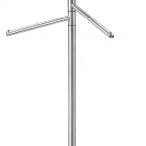 Stainless Steel Base High-Grade Beech Wooden Coat Rack Stand thumbnail-4