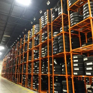 Folding 60X60 Inch Metal PCR Tire Tyre Storage Stacking Tire Rack thumbnail-5