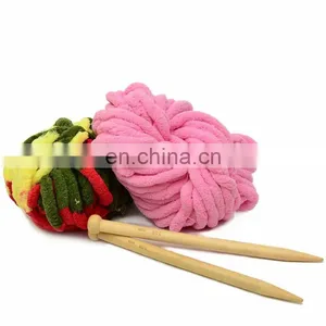 Wuge 100% Polyester Thick Ice Line Knitting Yarn for Blanket thumbnail-1