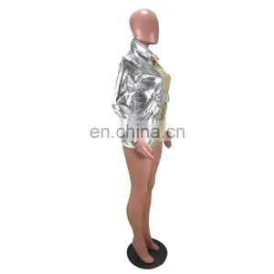 Fashion Women Jacket Autumn Long Sleeve Coat Female Patchwork Casual Cool Outerwears thumbnail-5