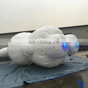 Attracting Adults and Kids Colorful LED Inflatable White Rabbit Cartoon Model For Event Evening Party,Commercial Advertising thumbnail-6