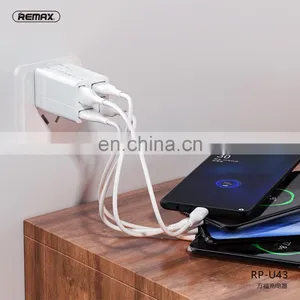 REMAX Micro Usb Adapter Fast Charging Dual USB Adapter Data Cable & Charger thumbnail-4