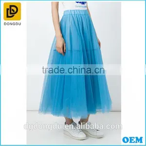 Oem Elegant Woman Suit Summer Prom Midi Tulle Skirt Cheap Tutu Skirt Wholesale the Most Beautiful Ball Skirt for Girls thumbnail-1