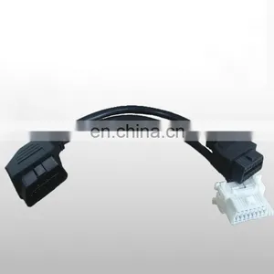 Angle Plug OBD2 Male to Dual Female Adapter Extension Cable 20cm OBD II for Automotive Diagnostic thumbnail-1