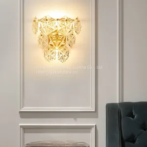Crystal LED Wall Lamp Light Wall Lamp Nordic Postmodern Crystal Wall Lamp Bedroom Bedside Stair Lamp Wall Lamp Crystal thumbnail-5