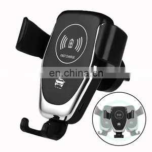 Qi Wireless Car Charger Phone Holder 10W 2020 New Product Wholesale Mobile Phone Q12 Car Wireless Fast Charger For IPhone thumbnail-1