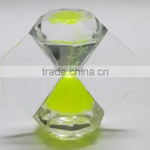 Custom Mini Oil Hourglass , Unique Liquid Hourglass Timer, Gel Table Clock thumbnail-1