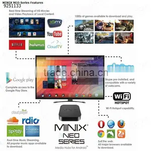 Best Price Minix NEO X6 Smart TV Box Android 4.4 ,WiFi Compliant RJ45 Ethernet Jack(10-100Mbps) thumbnail-1