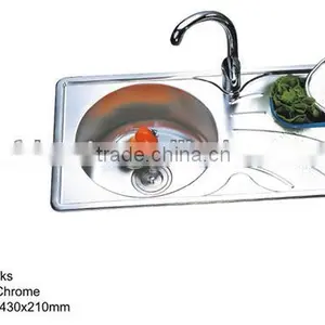 Made In China Stainless Steel Double Bowl Rectangular Kitchen Sinks thumbnail-1