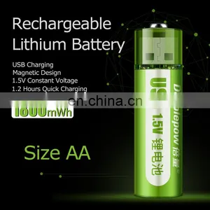 Quick Charge 1.2 Hours 1.5V AA Size 1800mWh Lithium USB Rechargeable Batteries With Magnetic for Toys thumbnail-4